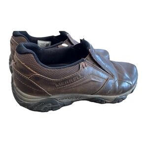 Merrell Moab Adventure Moc Mens Shoes Size 9 Brown Black Leather Gorpore
